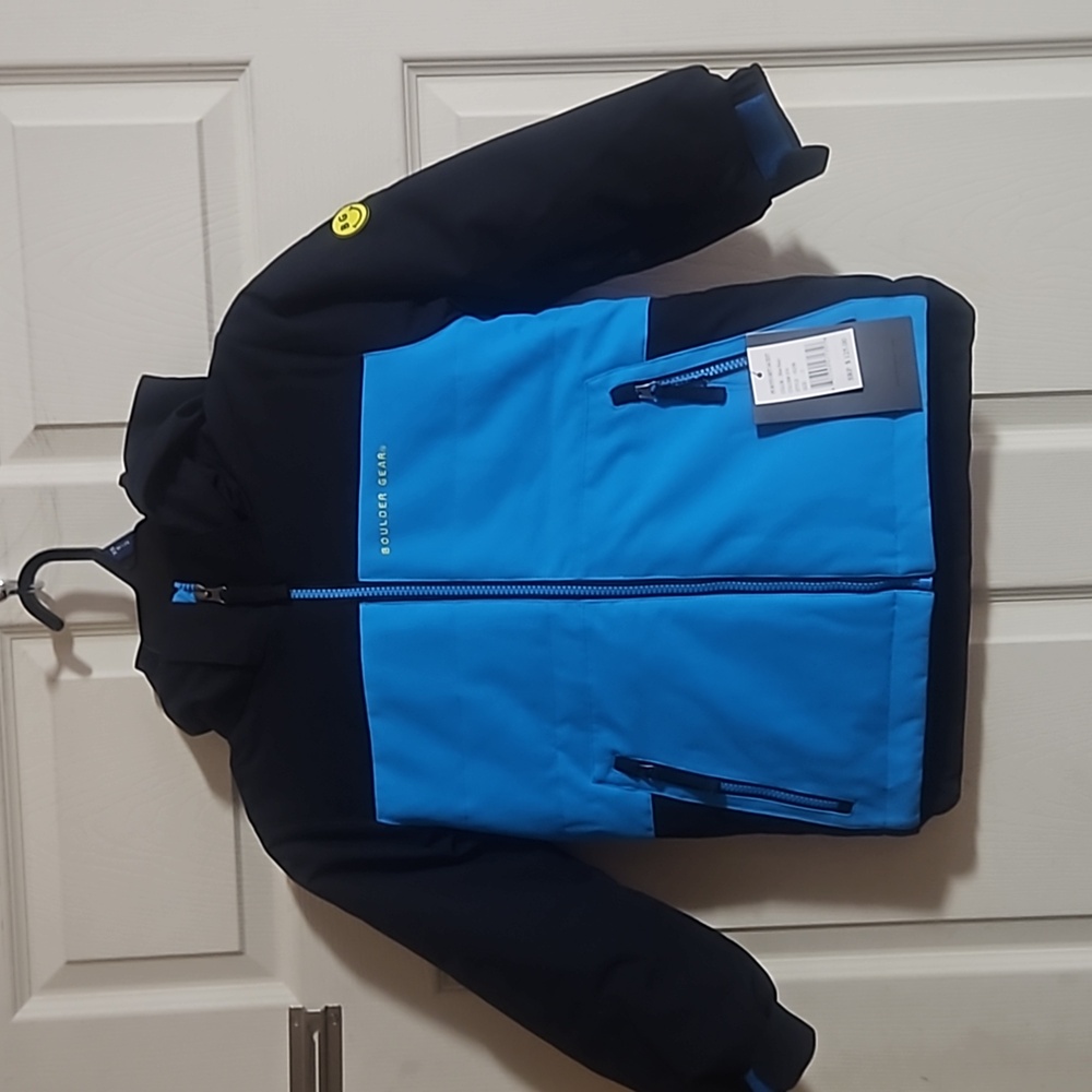 BOULDER GEAR BOYS GRIT JACKET: BLUE/BLACK: NEW WITH TAGS: SIZE 5